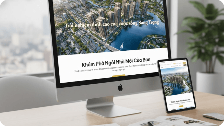 Mẫu landing page dự án căn hộ